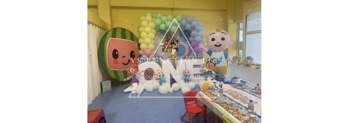 cocomelon theme whole pack party decoration done!